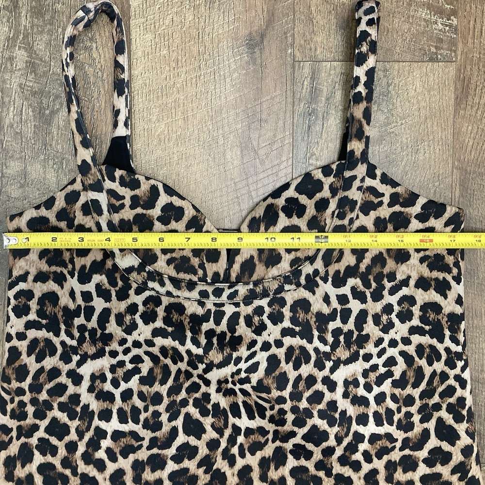 NWT Anthropologie Dhruv Kapoor Leopard Print Mini Sweetheart Dress Mobwife sz M - Picture 9 of 11